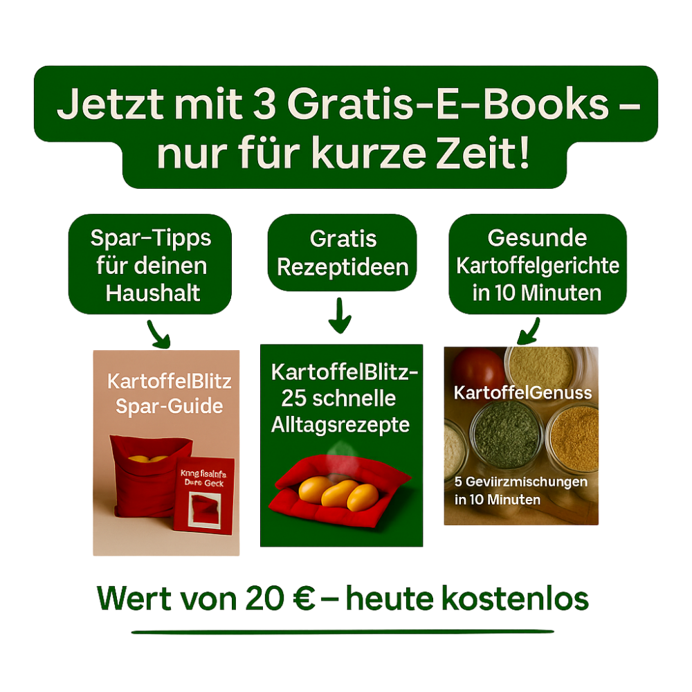 Kartoffelblitz™- In 4 Minuten fertig gegarte Kartoffeln